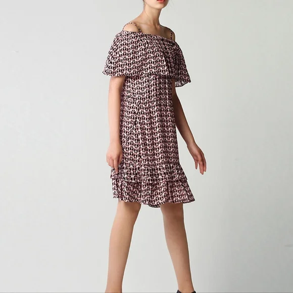 SPRING/ SUMMER DRESS Black Pink digital pattern dress - Picture 5 of 12